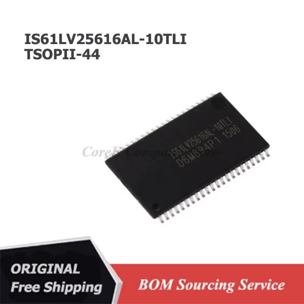 1/5/10PCS IS61LV25616AL-10TLI TSOPII-44 Static Random Access 4M Memory IC SRAM Chipcoree Free Shipping