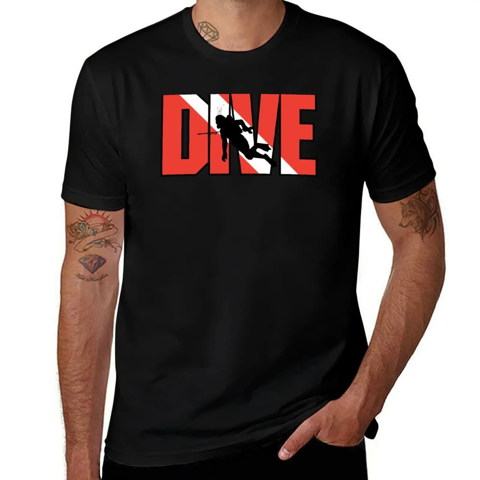 

SCUBA Dive T-Shirt cotton t shirt man t shirts for man graphic vintage