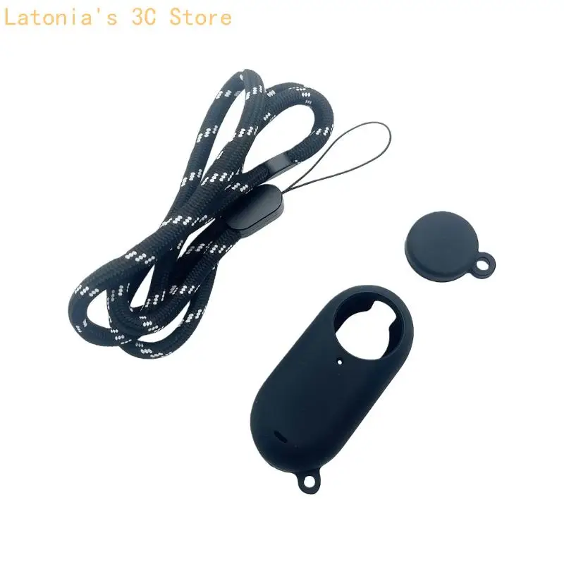 Schnell zu installierendes Silikonhüllen-Set inklusive Objektivschutz und Riemen für GO3/3S X3UB – Detail 4