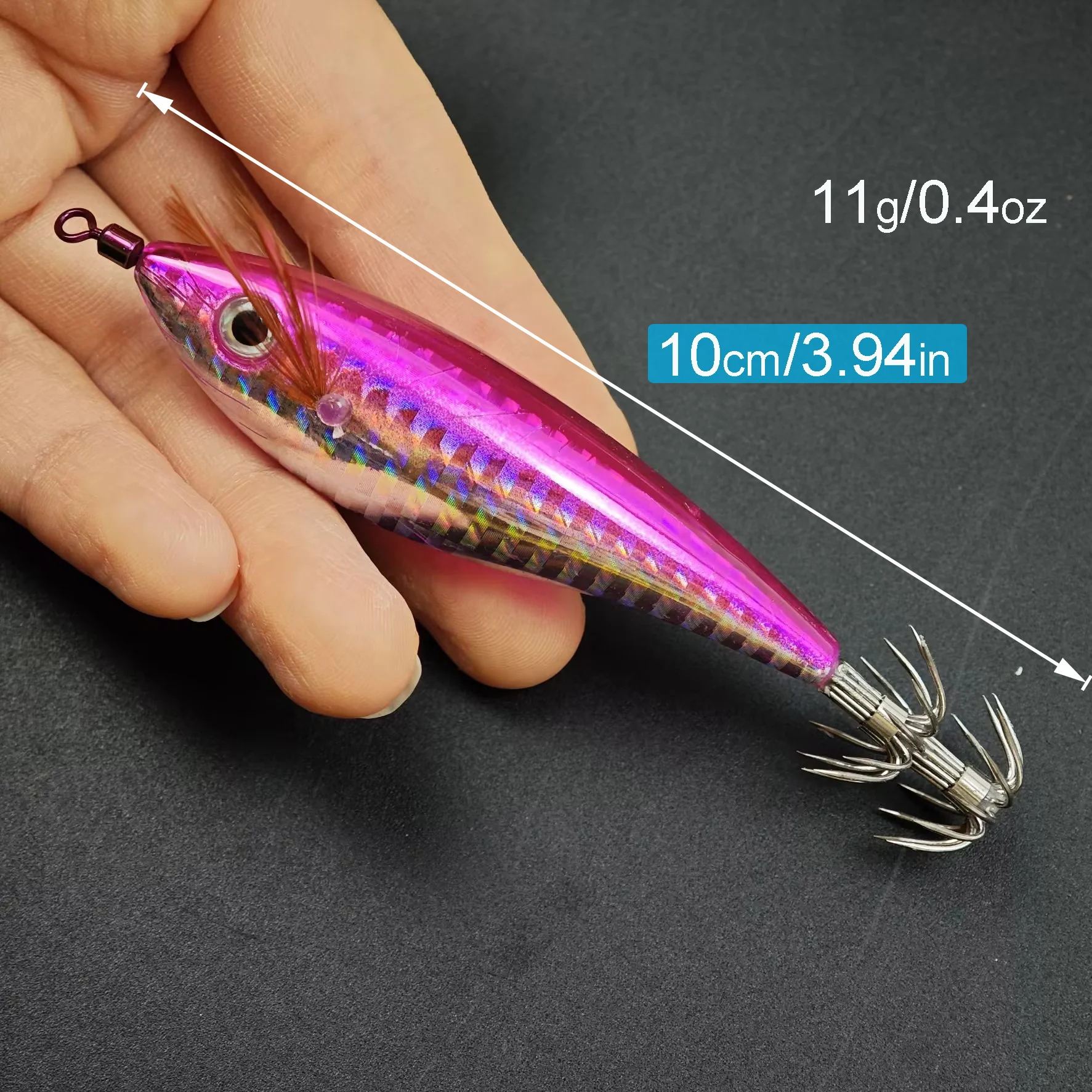 10 قطع من طُعم الروبيان الأفقي - مراجعة Fishing Lure Kit وسعره
