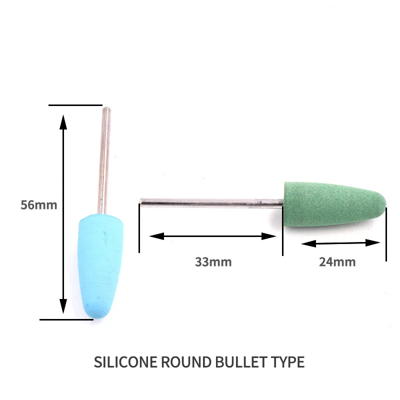 Polidores De Borracha De Silicone Dental, Equipamento De Clareamento De Dentes, Broca De Prego De Plishing, 2,35mm, 50Pcs por Conjunto