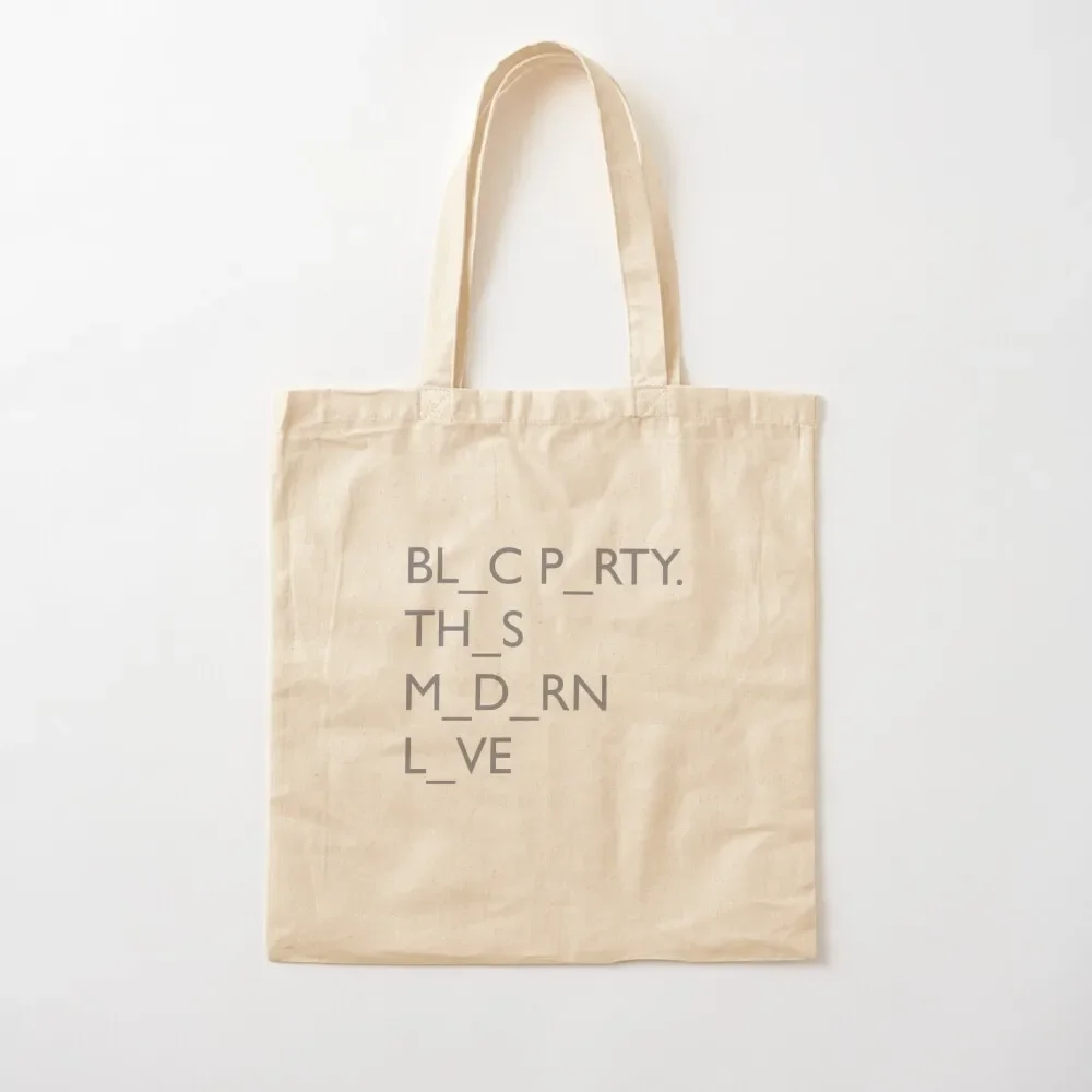 

Bloc Party - This Modern Love Tote Bag custom canvas bag bags aesthetic shopper woman men's