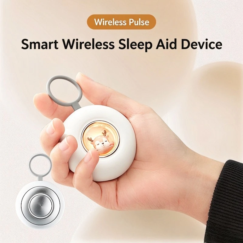 Handheld Sleep Aid Device Microcurrent Sleep Instrument Wireless Pulse Sleep Machine Relieve Insomnia Refresh