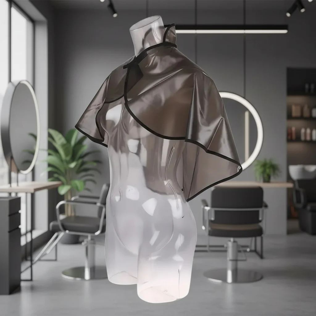 

Thicken Hair Cutting Collar Antistatic Barber Cloth Hairdressing Hair Dye Gown Haircut Cape Non-stick Hair Perm Baking Oil Cape