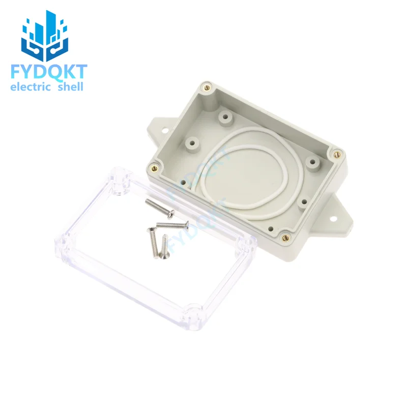 1PC White 83x58x33mm Clear Cover Electronic Plastic Box Waterproof Electrical Junction Case For Electronic