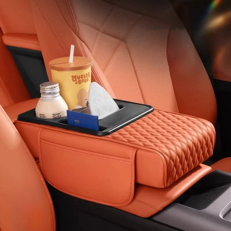 For Kia Sportage/Stonic/Seltos/Rio/Forte/Cerato/K3/K5 (DL3)/Optima Armrest High Storage Pad Modification Accessories Supplies