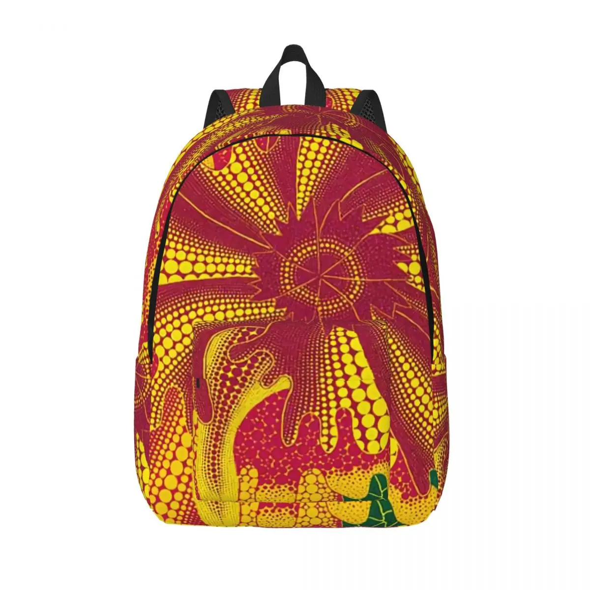 

3D Print Yayoi Kusama Canvas Backpack for Girls Boys Aesthetic School College Travel Bags Women Men Bookbag Fits 15 Inch Laptop