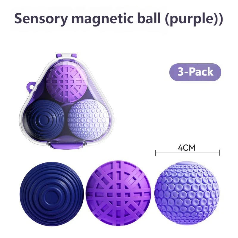 

Silicone Magnetic Sensory Balls Fidget Toy Kid Adults Anxiety Relief Stress Sensory Toys Textures Decompression Magnetic Ball