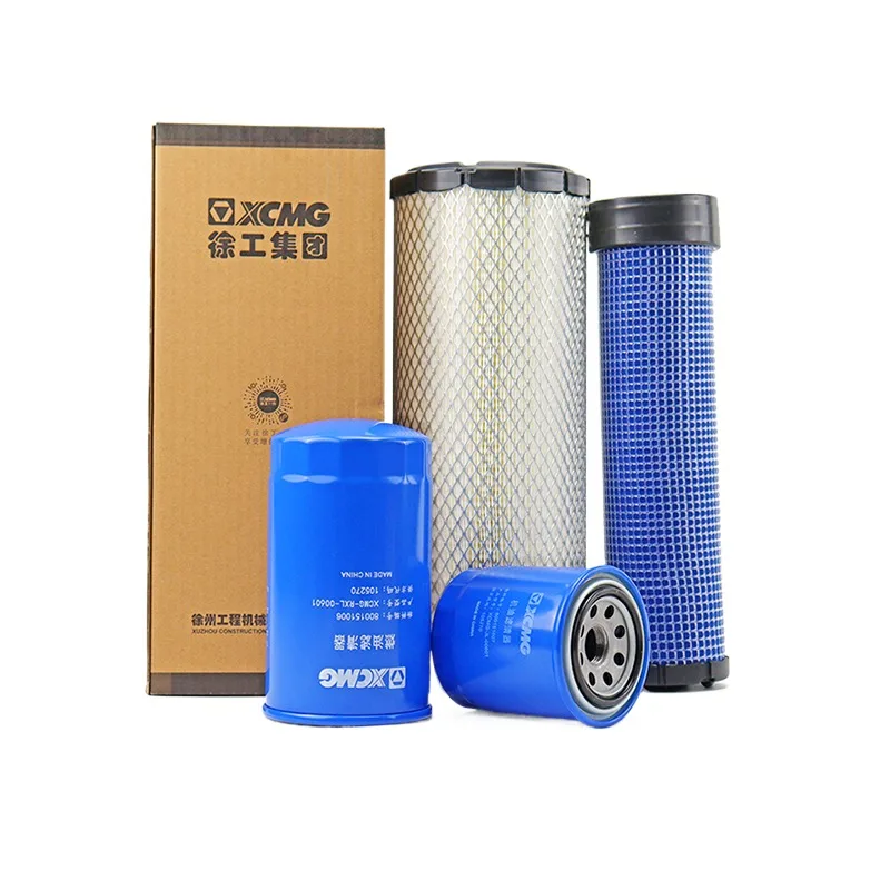 For XCMG xe55 60 65D CA VIO engine oil diesel air filter maintenance accessories complete excavator accessories