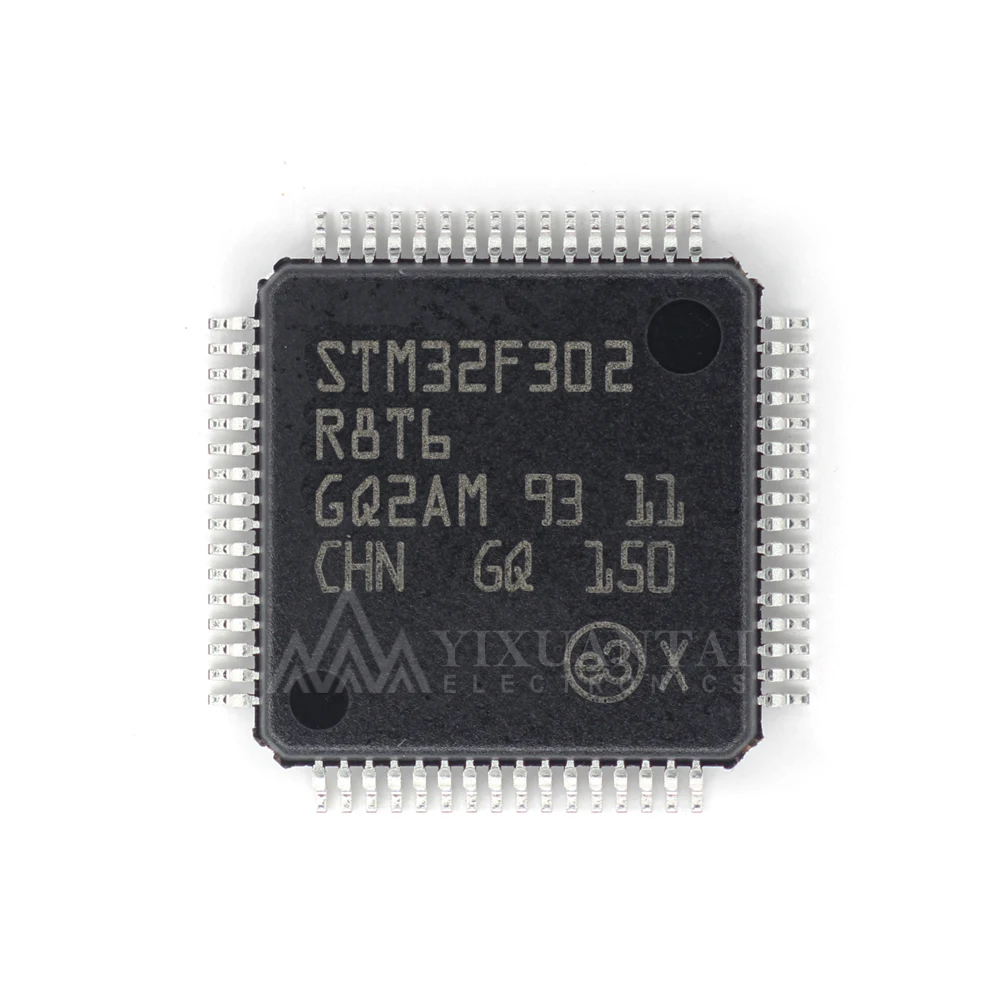 

5pcs STM32F302R8T6 Mixed Signal 32-Bit Microcontroller MCU IC LQFP 64-Pin 64KB Flash Embedded Control Chip Electronic Components