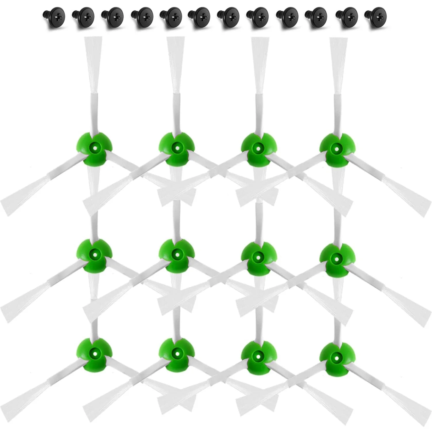 Escova lateral para iRobot, aspirador de pó, i3, i3, i4, i6, i7, i7, i8, i8 Plus, E5, E6, E7, J7, J7 Plus, 12pcs