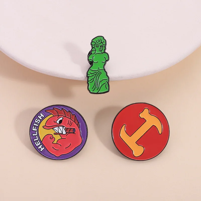 KEEP ON TRUCKIN eslogan esmalte Pin divertido broche dibujos animados insignia para bolsos Jeans sudaderas con capucha Denim solapa Pin joyería niños mejor regalo