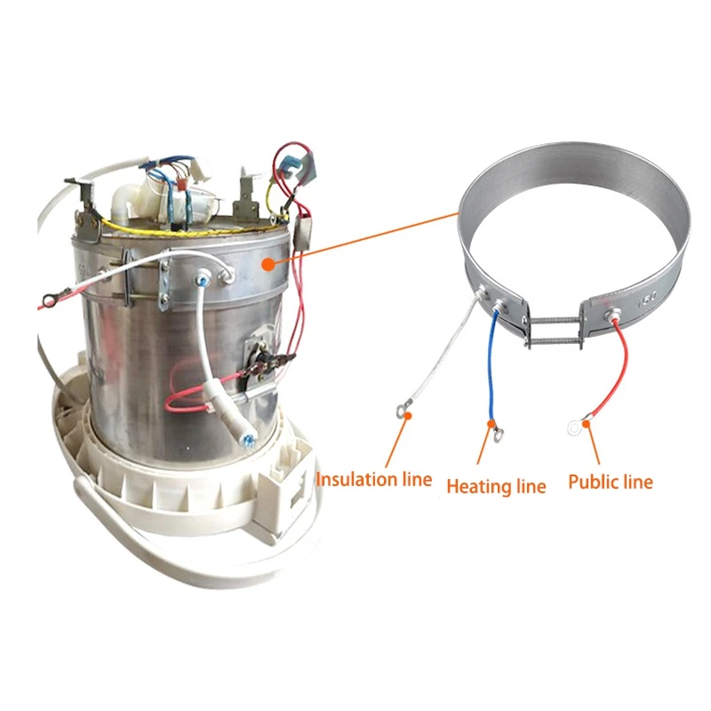Elementos calefactores de banda fina para electrodomésticos, anillo calefactor para hervidor de agua, 170mm