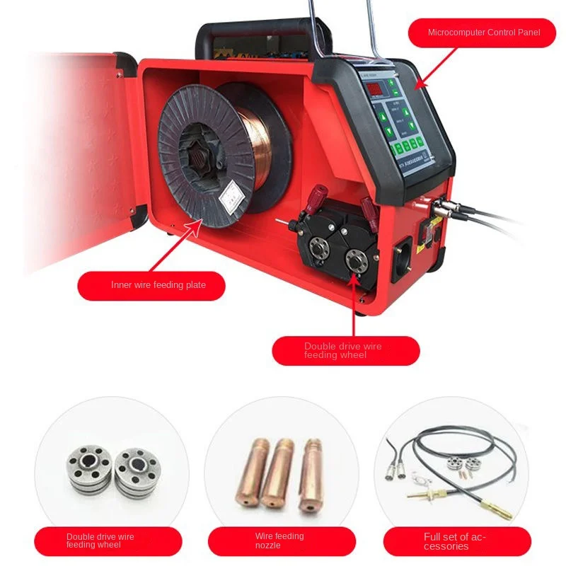 WF-007A Tig Cold Wire Feeder Feeding Machine Digital Controlled for Pulse Tig Welding 220V / 110V English Panel