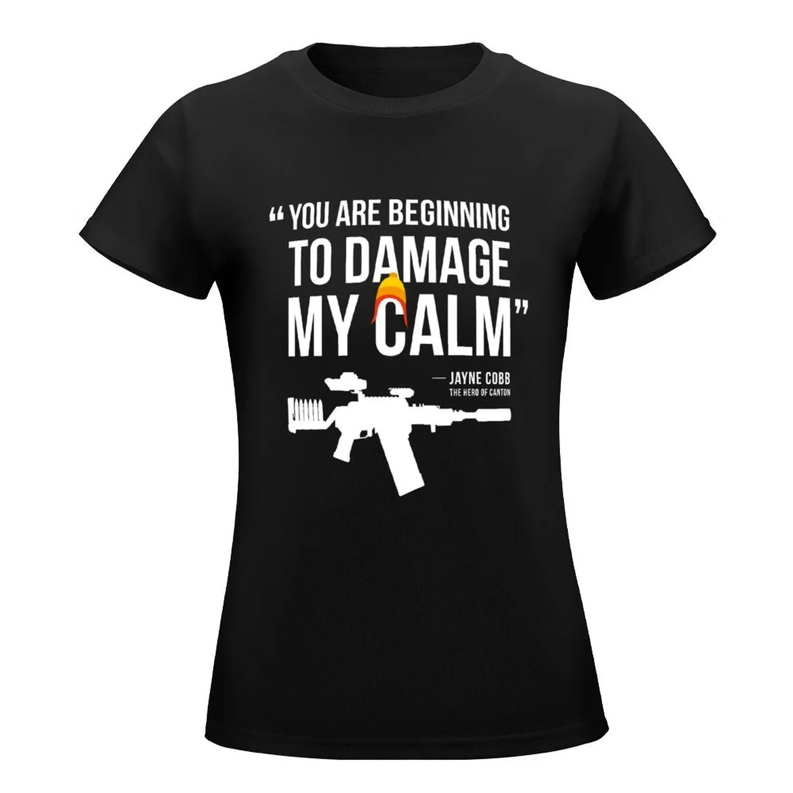 Damaging My Calm T-Shirt summer top kawaii clothes Female clothing aesthetic clothes Women's clothing