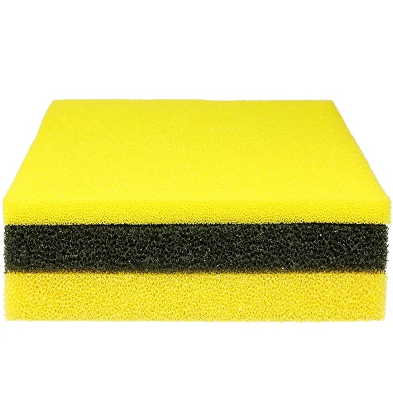 Aquarium Accessories Biochemical Decoration Filter Cotton Sponge Fish TankFilter Aquarium Pond Black Yellow Blue Sponge 25PPI