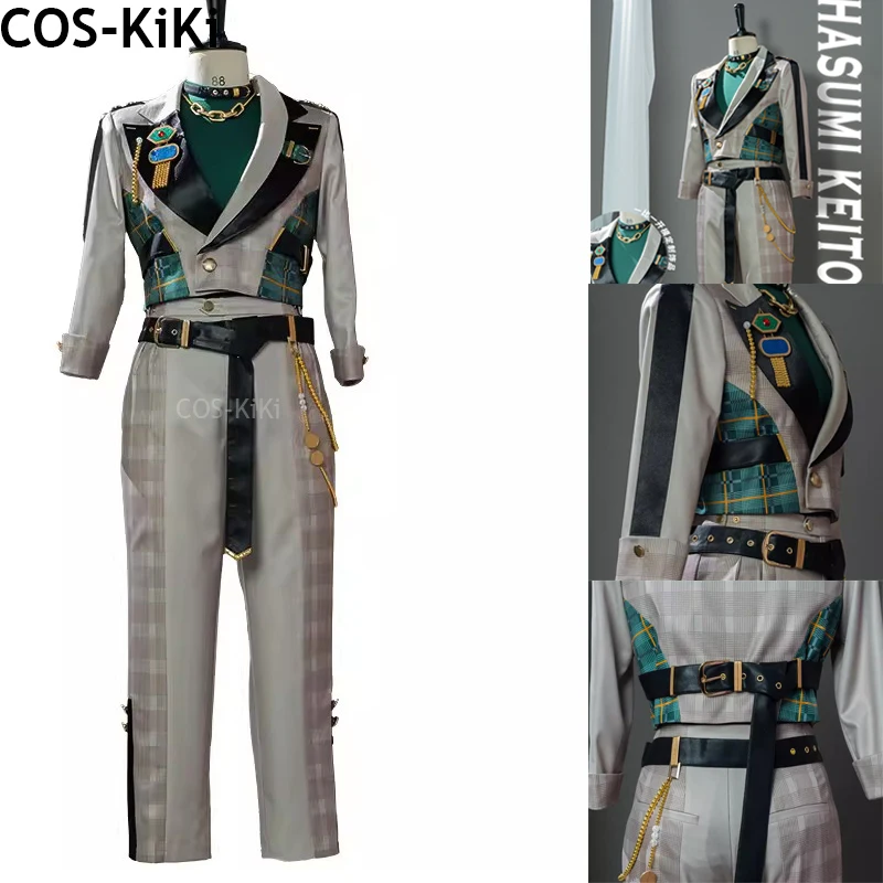 COS-KiKi Ensemble Stars 2 Hasumi Keito Second Round Personal Clothing Game Suit Handsome Uniform Cosplay Costume Party Outfit