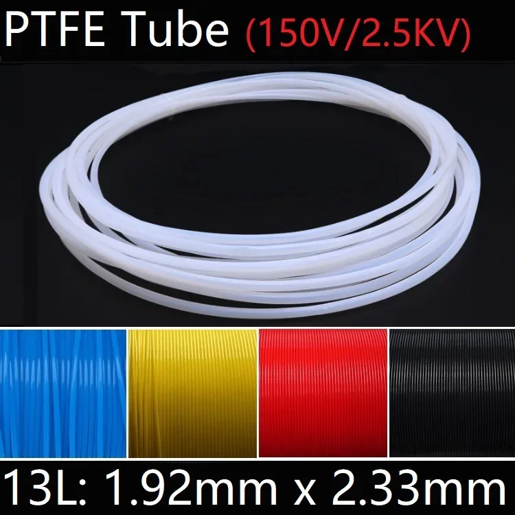 13L 1.92mm x 2.33mm PTFE Tube T eflon Insulated Rigid Capillary F4 Pipe High Temperature Resistant Transmit Hose 150V