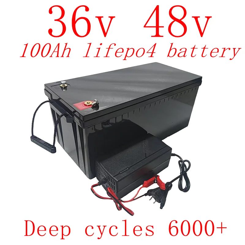 

JR 36V 48V 100Ah Lifepo4 lithium battery eu deep cycle for car audio solar system boat