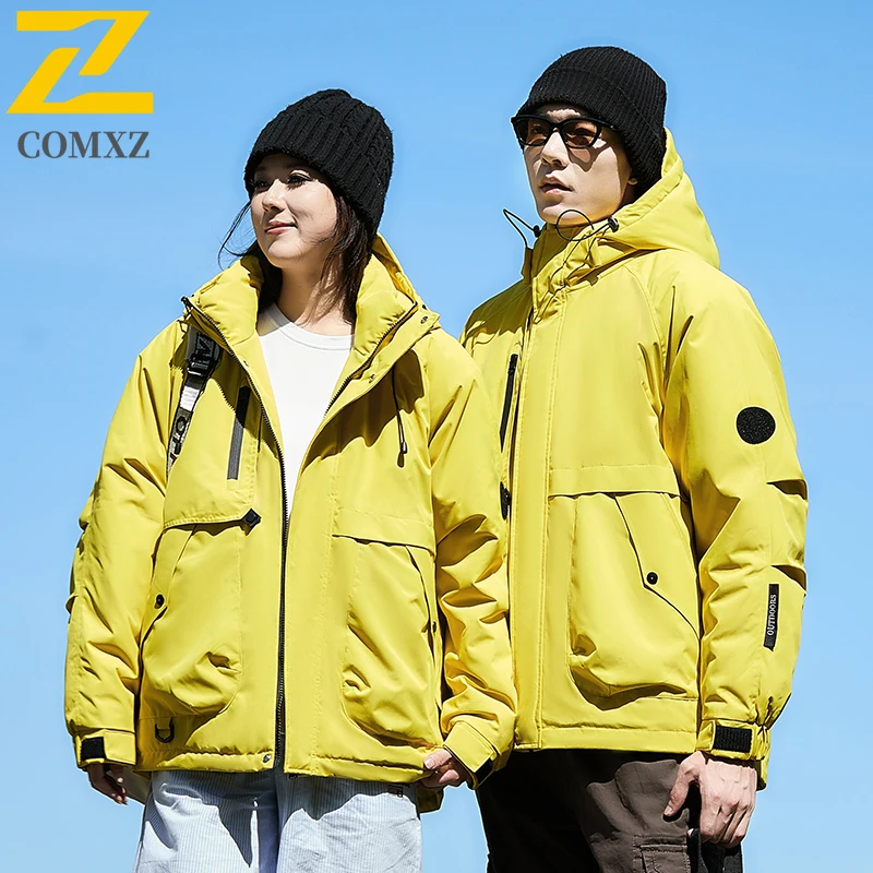 زوجين سترة قطن 2025 الخريف الشتاء الجرافين سميكة الدافئة مقنعين معطف باركر الترفيه في الهواء الطلق التخييم السفر سترة قطن #4