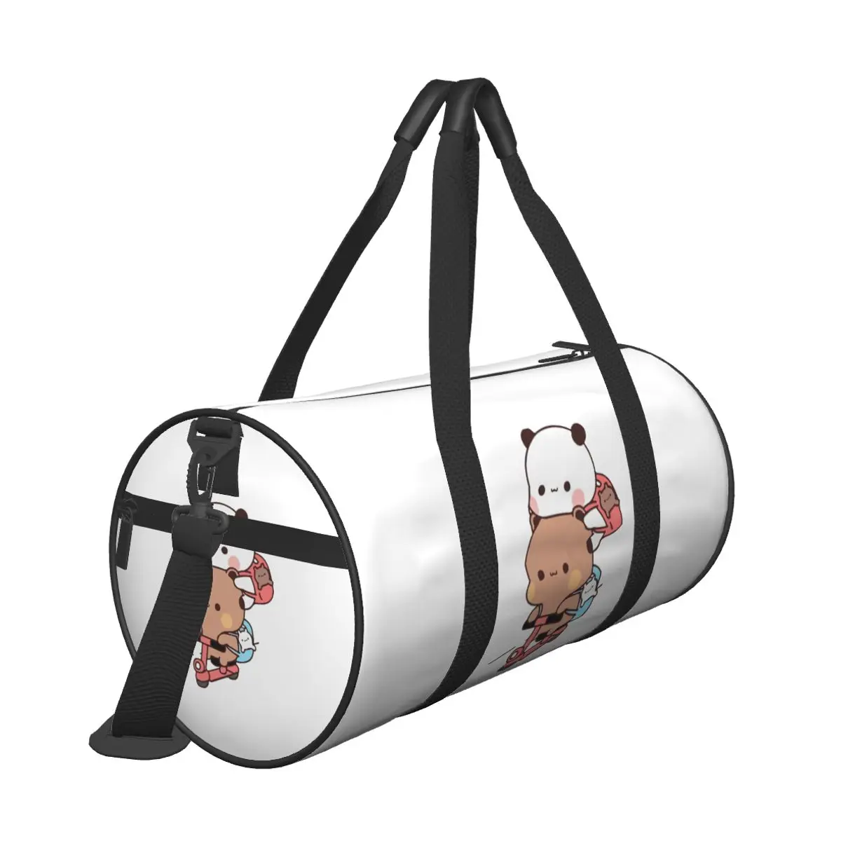 Bear And Panda Bubu Dudu Balloon Large Duffle Gym Bag Waterproof Duffle Travel Bags Handbags Fitness bag view 3