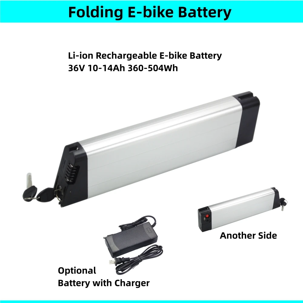 Folding E-bike Battery Li-ion Rechargeable 36V 10Ah 10.4Ah 11.6Ah 12.8Ah 14Ah Reention Rapier IR-I for Apache Chitto Power I1