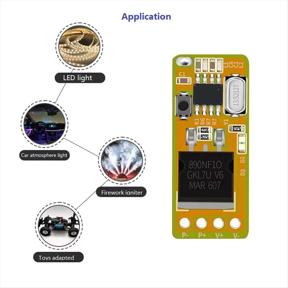 【~ New A88T】433MHz 1 Channel Waterproof Delay Remote Control Switch Set for Led Light Garage Smart Home