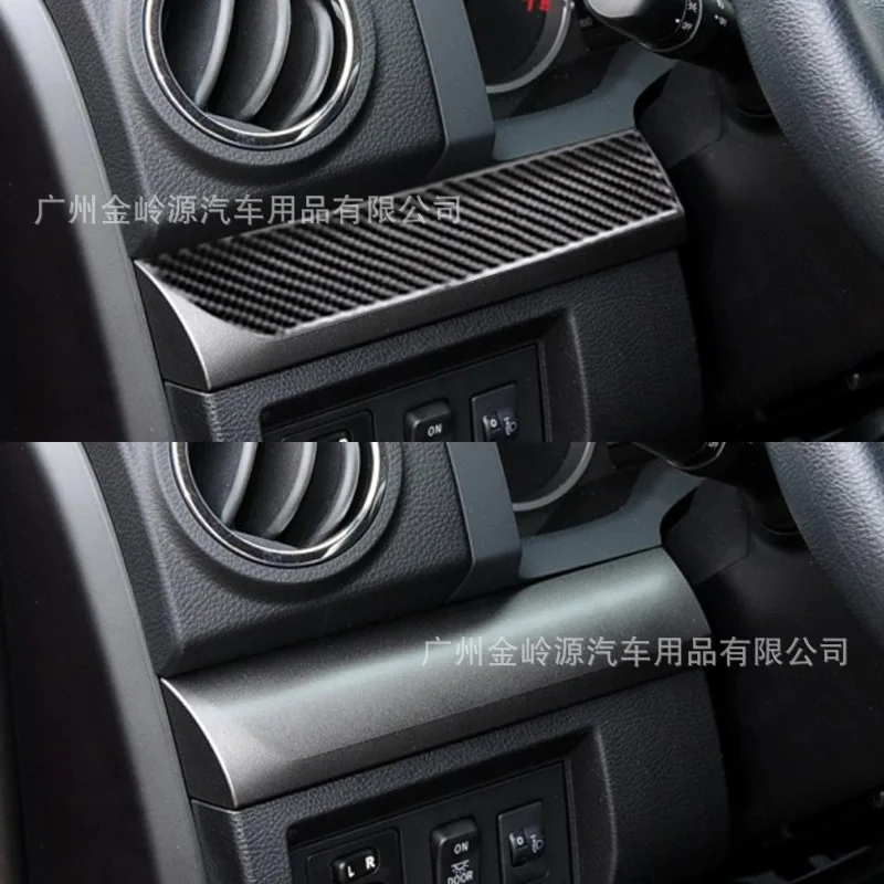 For Toyota 14-21 Tundra Instrument Center Console and Passenger Carbon Fiber Decorative Strips for Car Interiors