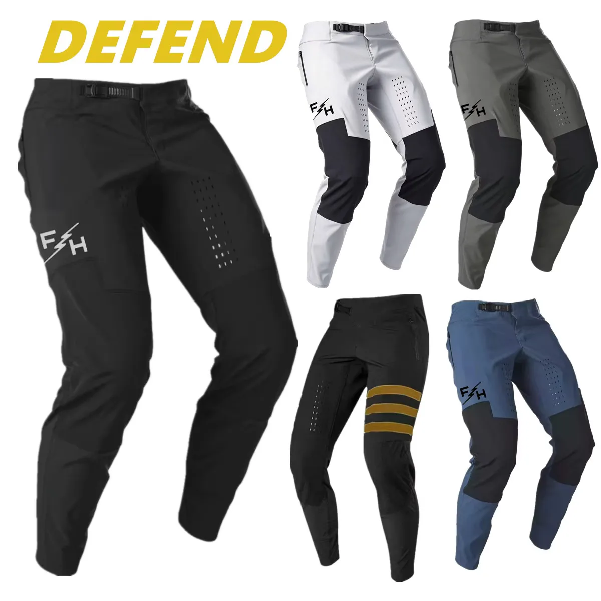 2027 FH Defend MX MTB DH Pants Ride Mountain Bike Pants Motocross Dirt Bike BMX XC Enduro Cycling Pants Bicycle Pants 4colr