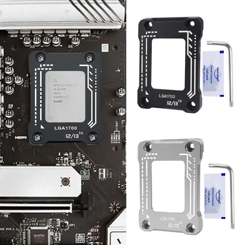 LGA1700 المقبس وحدة المعالجة المركزية الإطار سبائك الألومنيوم مكافحة الانحناء مشبك الثقيلة إطارات الاتصال وحدة المعالجة المركزية الانحناء تصحيح قوس مشبك مع