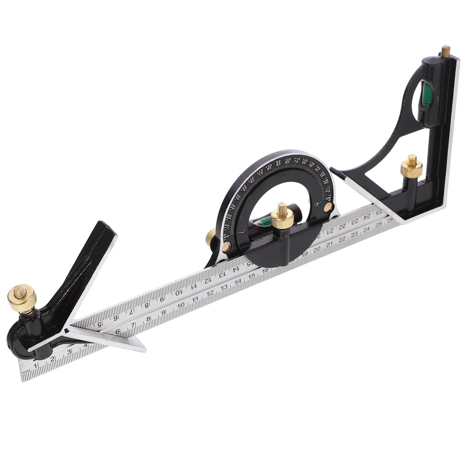 

1Set Stainless Steel Precision Combination Ruler Angle Gauge Multi-Functional Measuring Instrument Scale Gauge for Drawing