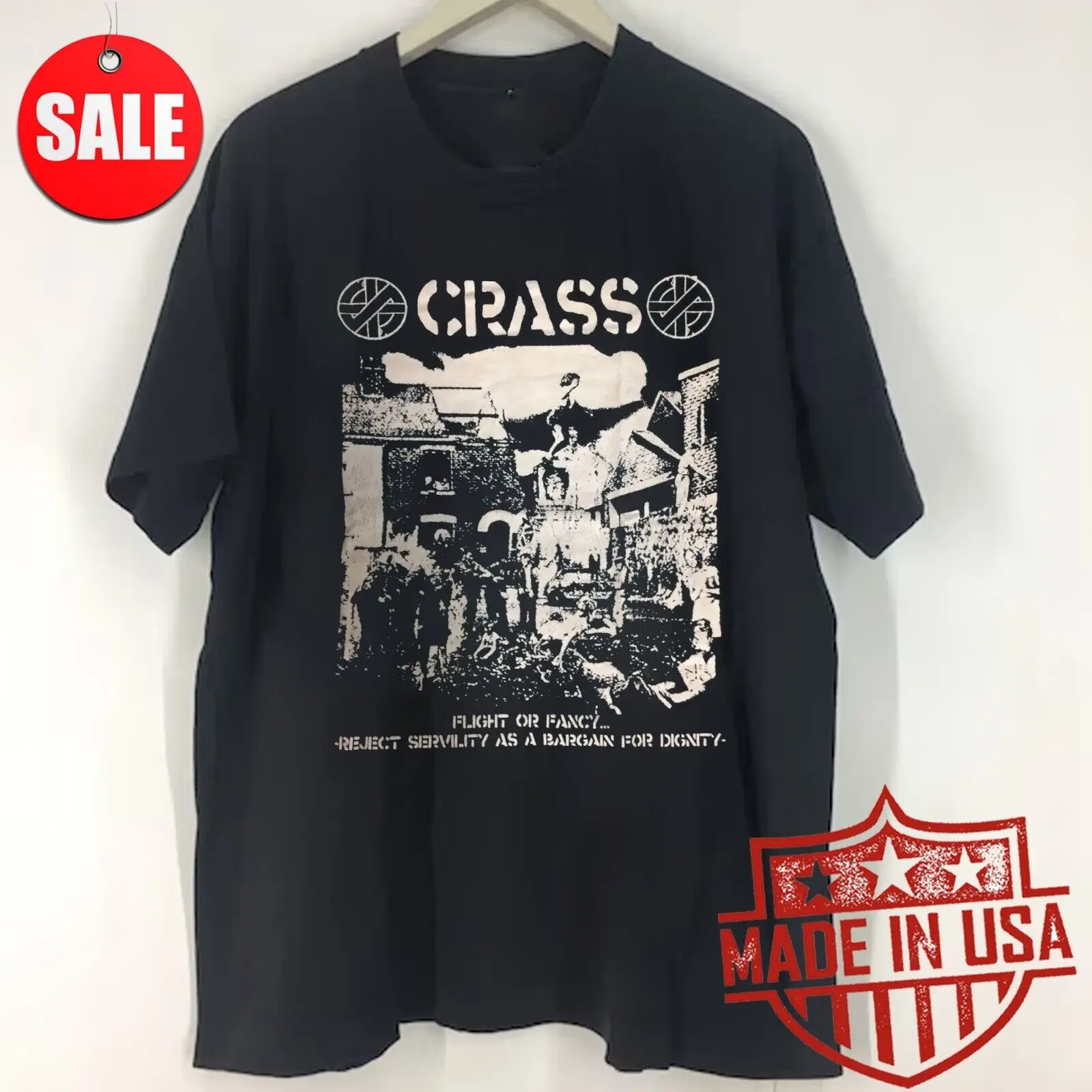 

Новинка Crass Band flight or fancy Gift для фанатов унисекс S-5XL Shirt 1LU447