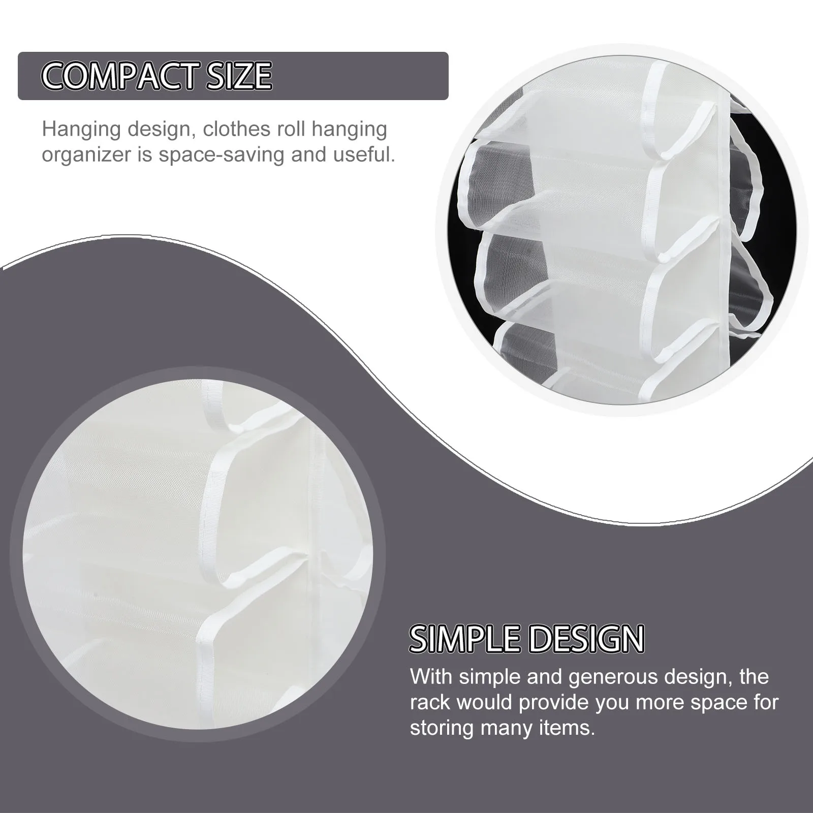 

1 set Multi-Layer Fabric Storage Hanging Bag Clothes Organizer for Towel T-Shirt Leggings Scarf Closet Space-Saving Lightweight