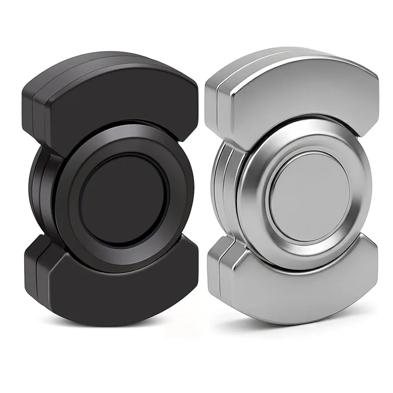 Alloy Metal 3 In1 Fidget Spinner Slider Clicker Magnetic EDC Cool Gadget Silent Stress Relief Enhanced Focus For Adults & Kids