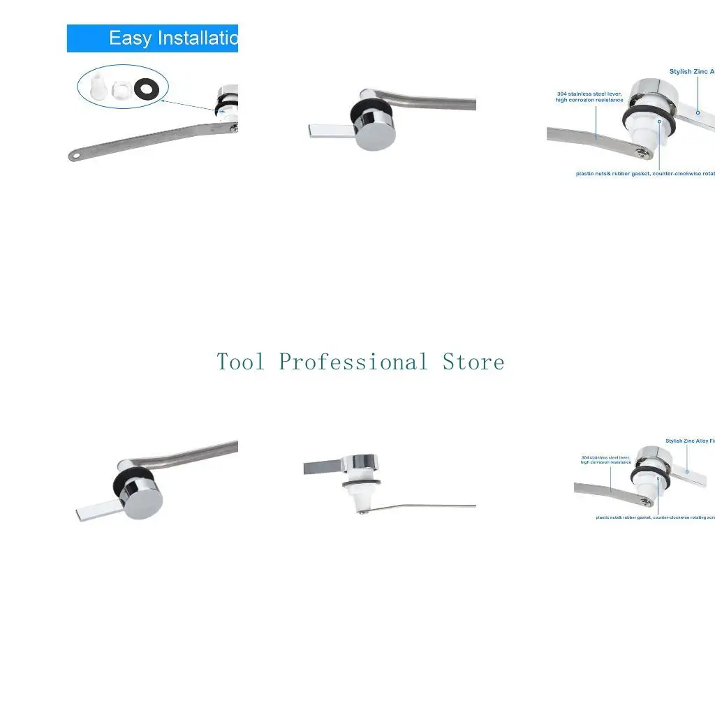 

57QF Not Leak Toilet Flushing Lever Replacement with Reverse Thread Design for Home