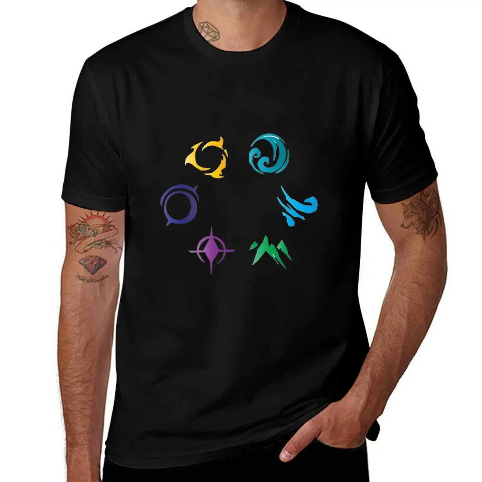 the six primal sources T-Shirt Light Athletic Short Sleeve Tee Shirt T-Shirt