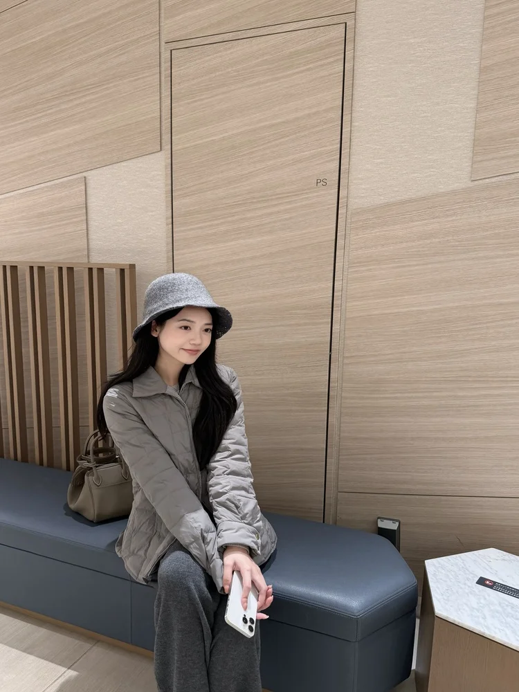 

Женская легкая утепленная куртка Zearzz с наполнителем из перьев, ультралегкая, для повседневной носки, с длинной молнией, стандартный крой