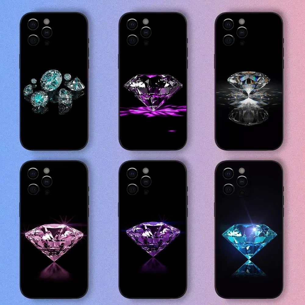 

Luxury Crystal Diamond Phone Case For Apple iPhone 15,14,13,12,11,Pro,X,XS,Max,XR,Plus,Mini Soft Black Shell