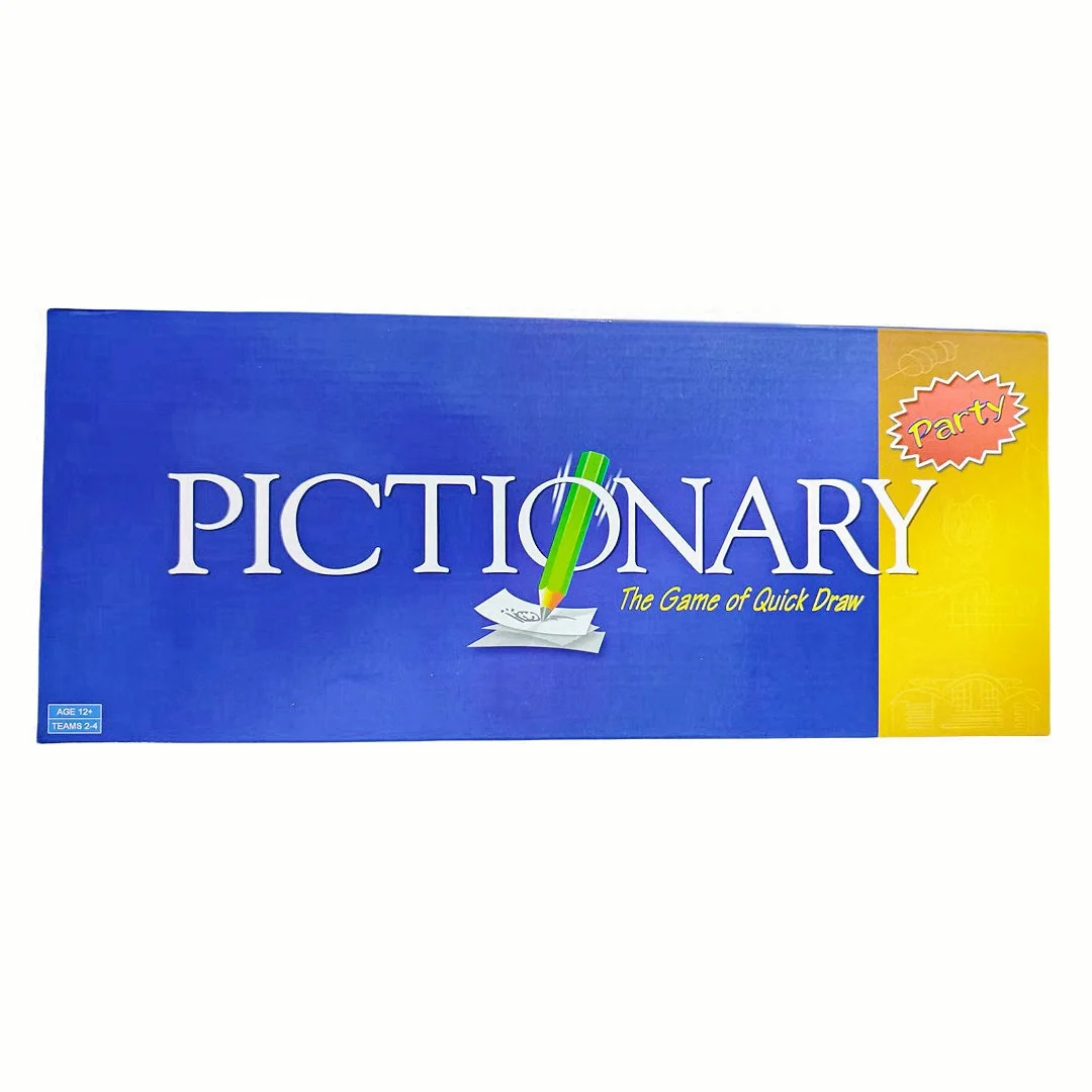 English Version of the Card Game, Pictionary (Party Version), a Game Specifically Designed for Parties, a Board Game, Suitable as a Gift (Colors May Vary Slightly)