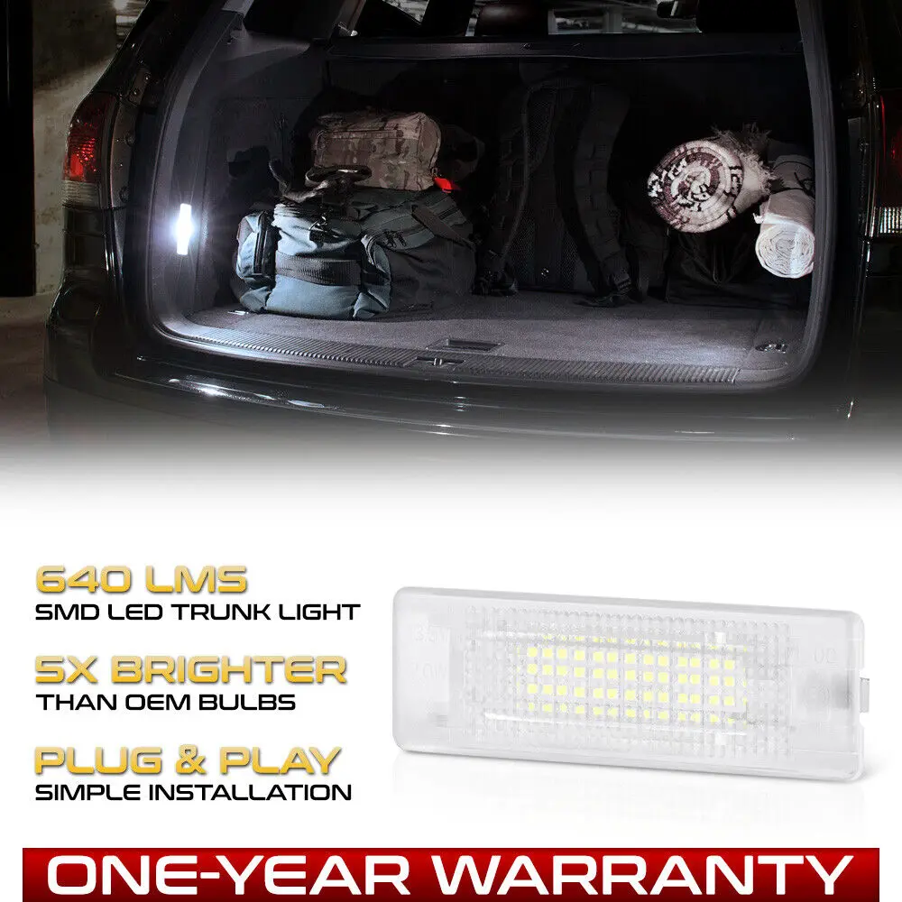 

FULL LED Luggage Compartment Lamp Cargo Trunk Light For VW Jetta Golf GTI Passat