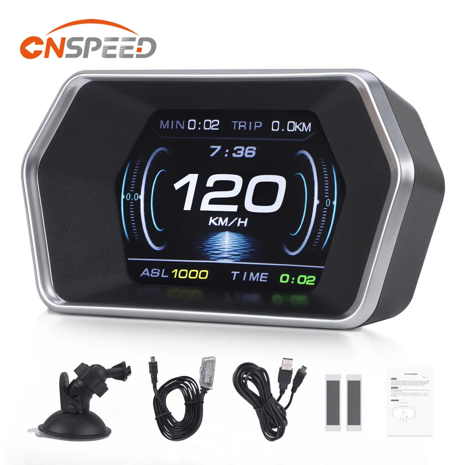 

CNSPEED OBD2 GPS бортовый диагностический компьютерный проектор автомобильная электроника цифровой проекционный дисплей Smart P17 для HUD предупреждение о превышении скорости