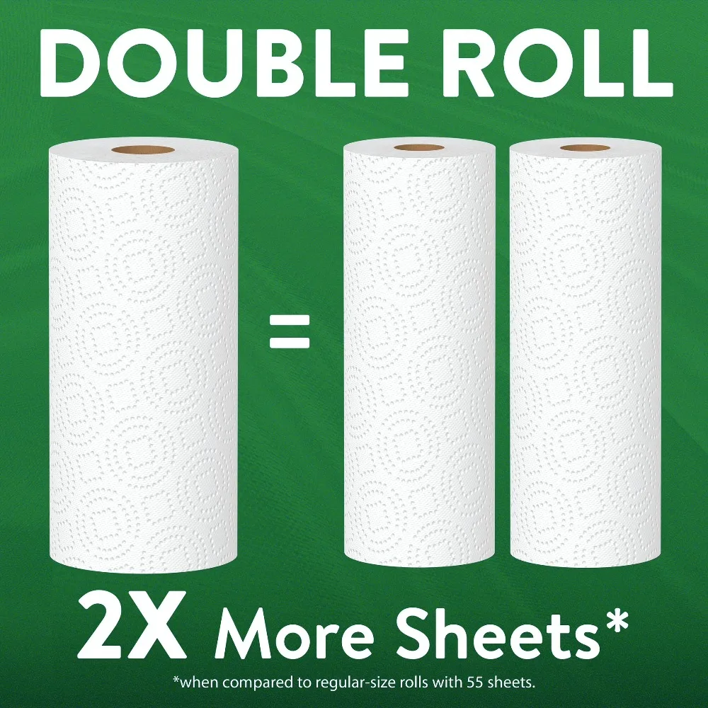 Premium Ultra Strong White Paper Towels Double Rolls