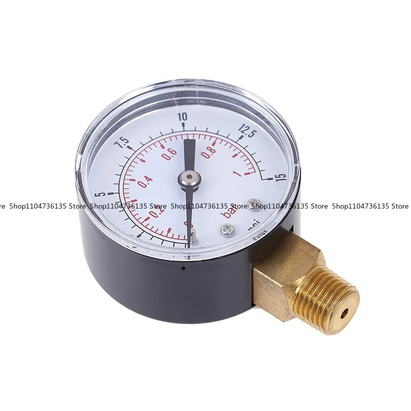 Ordinary Pressure Gauge, Gas 4bar Water Pressure Gauge, Copper Connector
