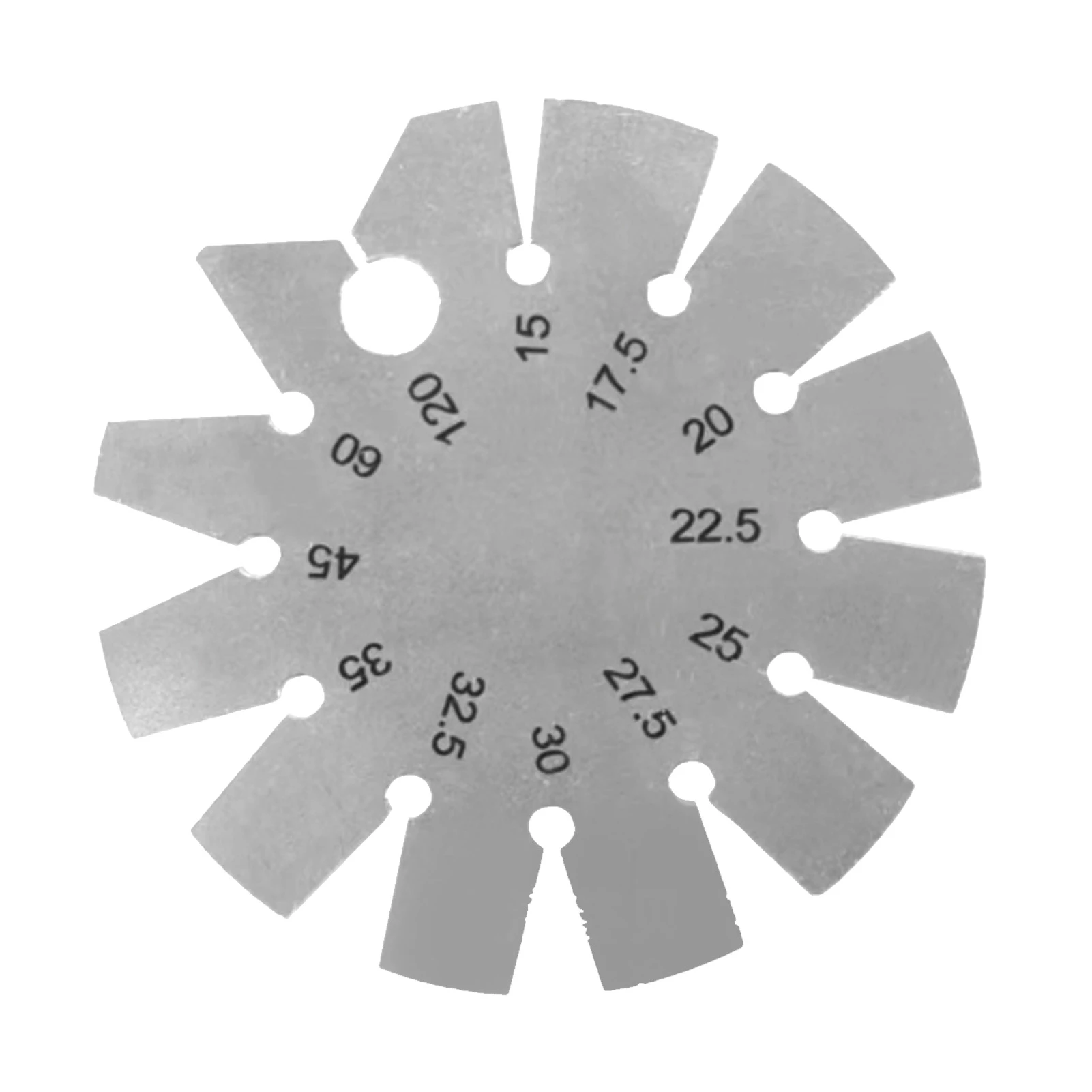 

Angle Gauge Template Stainless Steel Round Shape Bevel Gauge Angle Finder for Woodworking Blades Chisels Planes