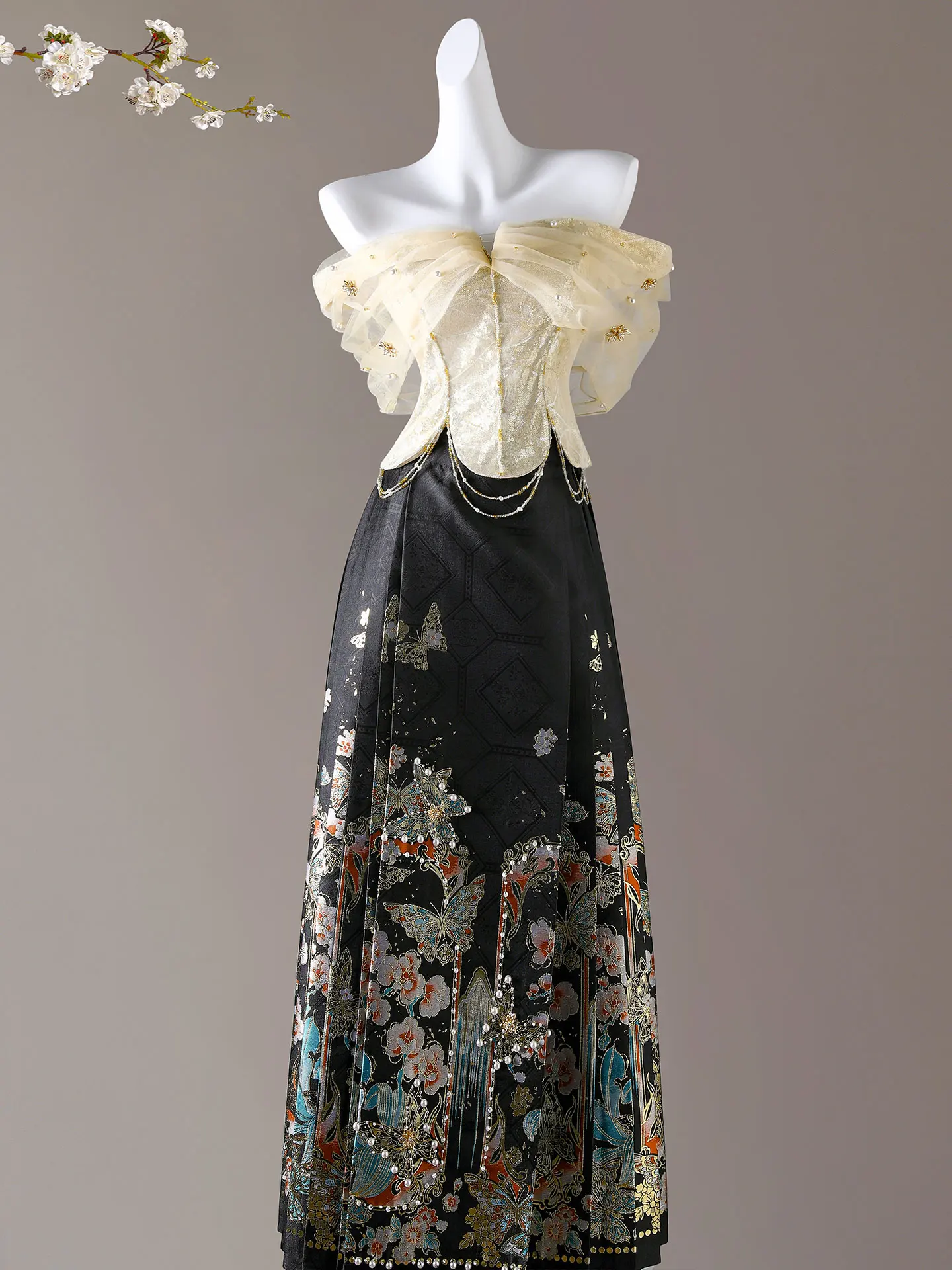 

Новое поступление 2025: Элегантное свадебное платье Ханьфу малого размера для невесты, традиционное китайское платье для официальных церемоний