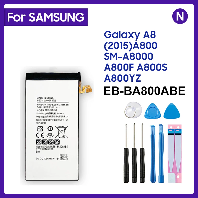 

Фотоаккумулятор EB-BA800ABE 3050 мАч для Samsung Galaxy A8 (2015) A800 EB-BA800ABA A800F A800S A800YZ 1,0, обзор 1