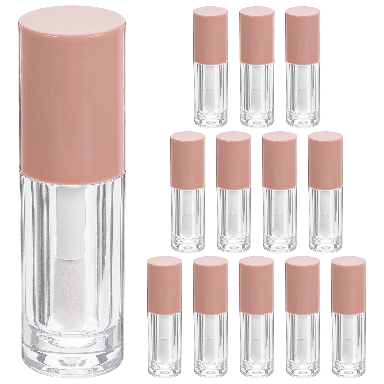 

14Pcs Refillable Lip Gloss Tubes Empty Plastic Containers Portable Lightweight Safe for Cosmetics Lip Gloss Containers