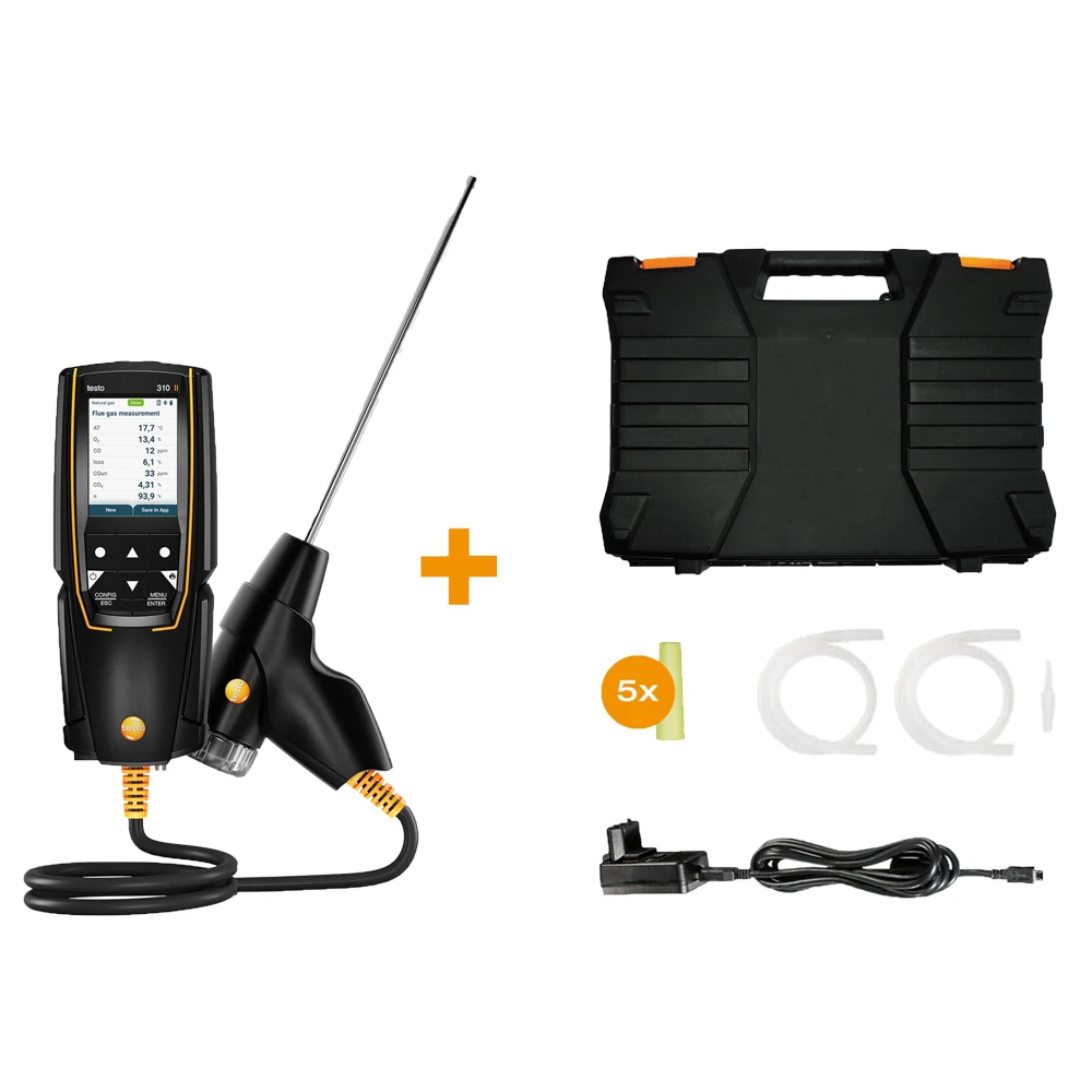 2026-Boiler Flue Analyzer 310 Portable Gaseous Combustion Efficiency Detector