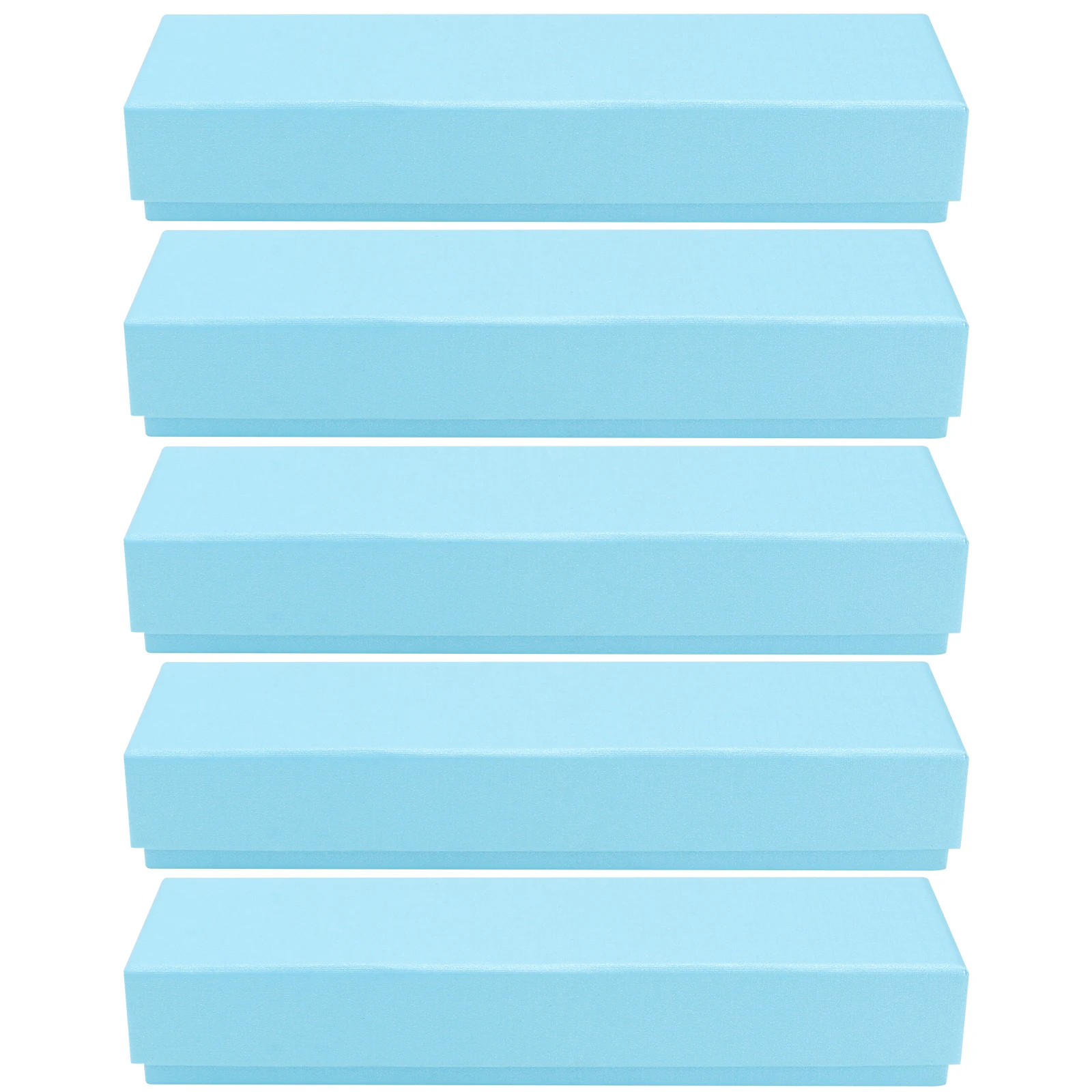 

5pcs Stationery Gift Box Paper Practical Pen Case Sponge Filled Safe Protective Student Desk Organizer