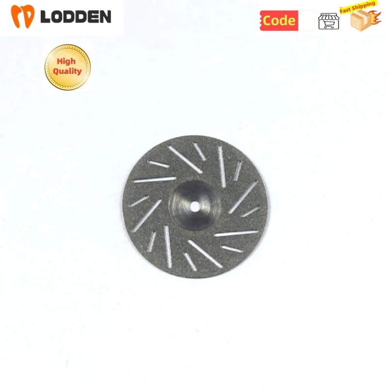 Lodden Dental Diamantscheiben, 0,15/0,19/0,20/0,3/0,4 mm, ultradünne, seitliche Körnung, Trennscheiben-Werkzeug, 10 Stück Dentallabscheiben